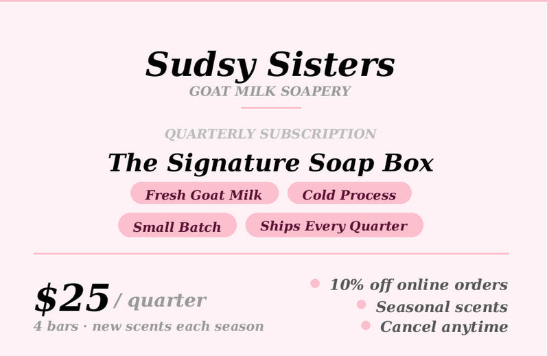 Goat milk soap gift sets and the Quarterly Soap Club