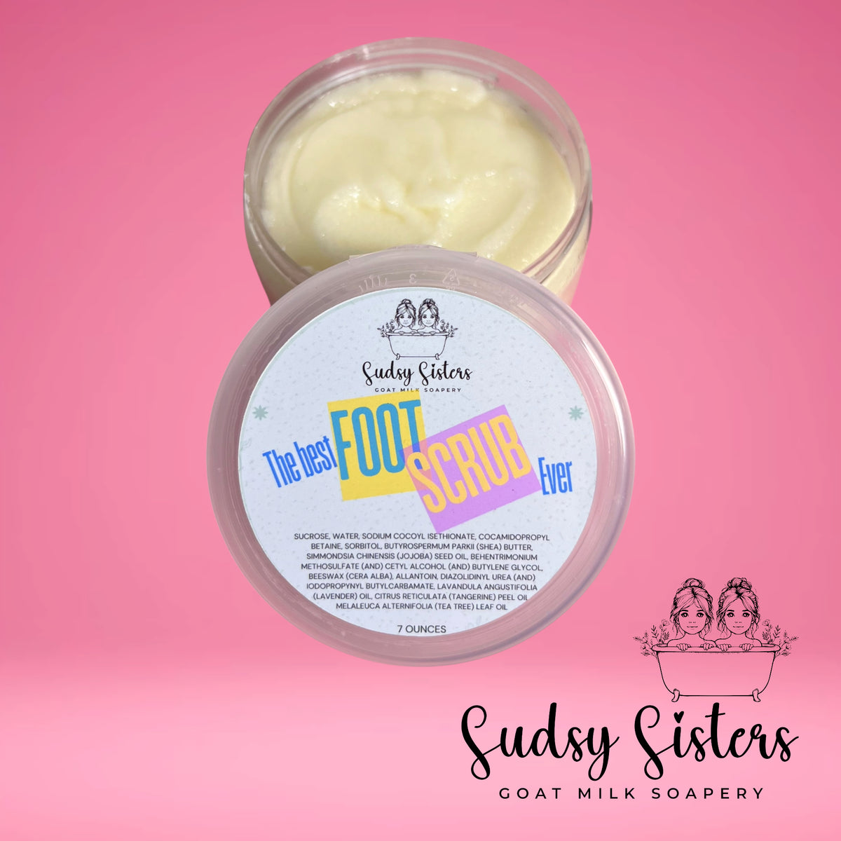The Best Foot Scrub Ever with shea butter by Sudsy Sisters