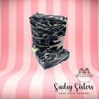 Dark Galaxy goat milk soap bar, alternate view