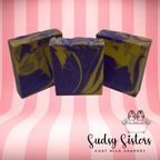 Death Valley goat milk soap bar, detail view