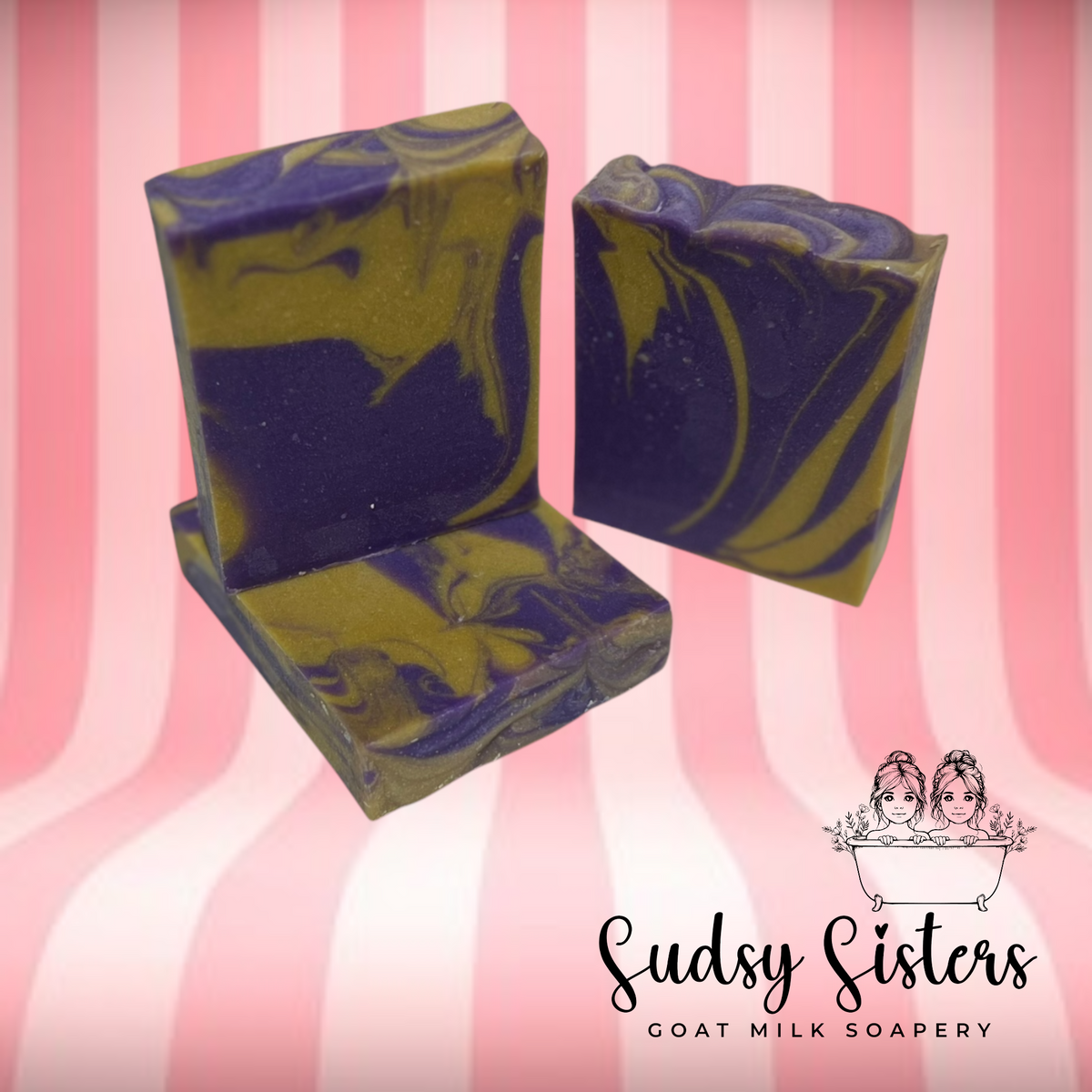 Death Valley goat milk soap bar with a bold gameday scent by Sudsy Sisters