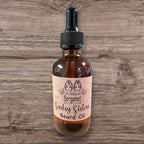 Gentleman's beard oil bottle and dropper