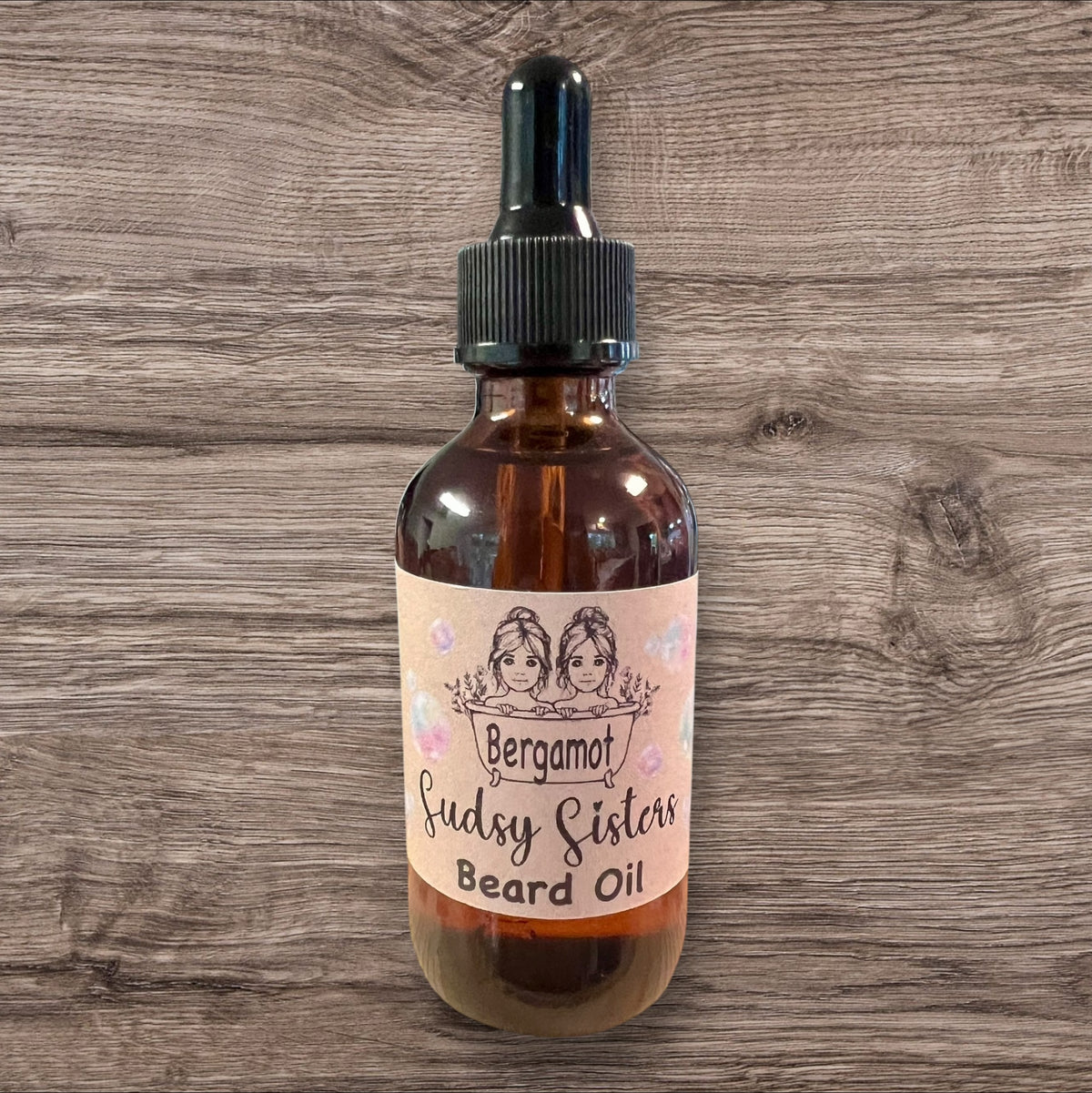 Gentleman's beard oil bottle and dropper
