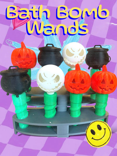 Halloween bath bomb wand by Sudsy Sisters