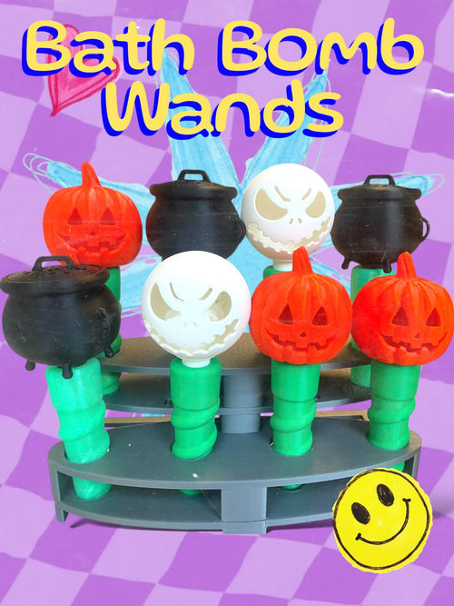 Halloween bath bomb wand by Sudsy Sisters
