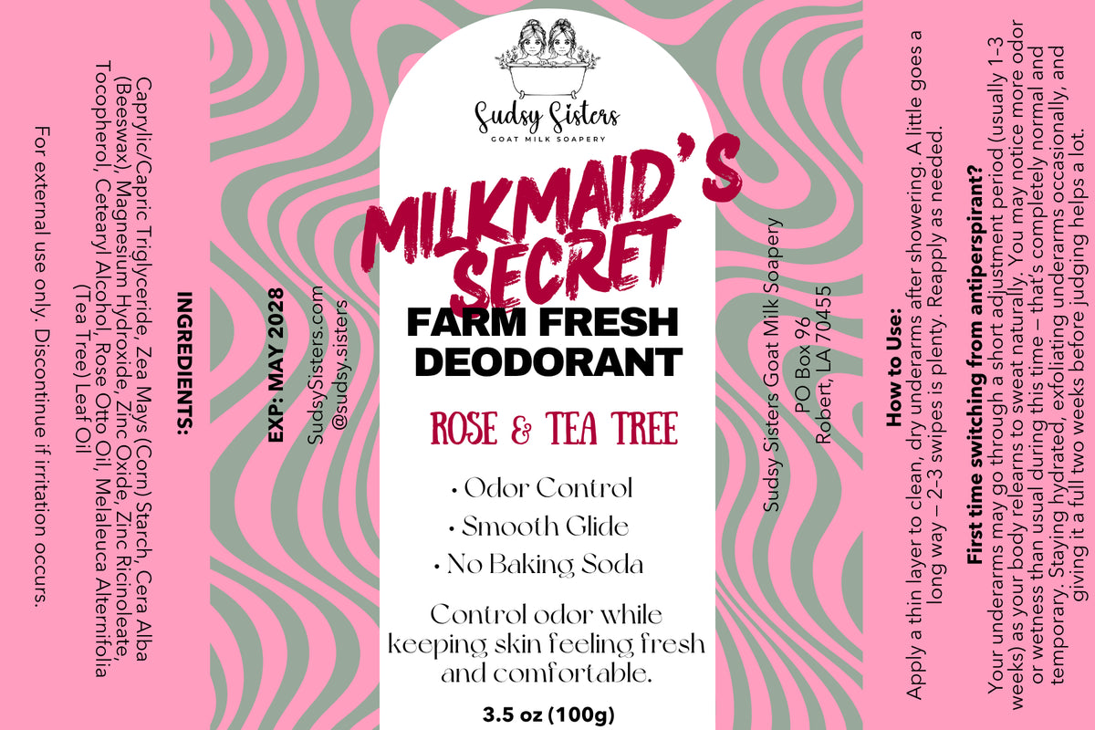 Milkmaid's Secret deodorant ingredient list