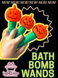 Pumpkin bath bomb wand by Sudsy Sisters