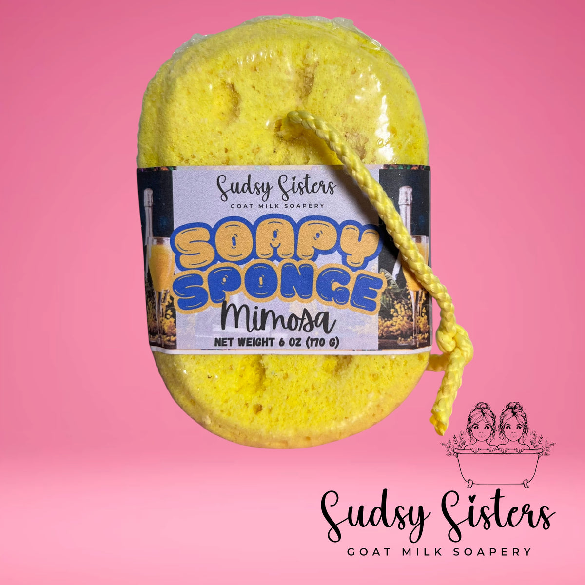 Soapy Sponge lathering in use