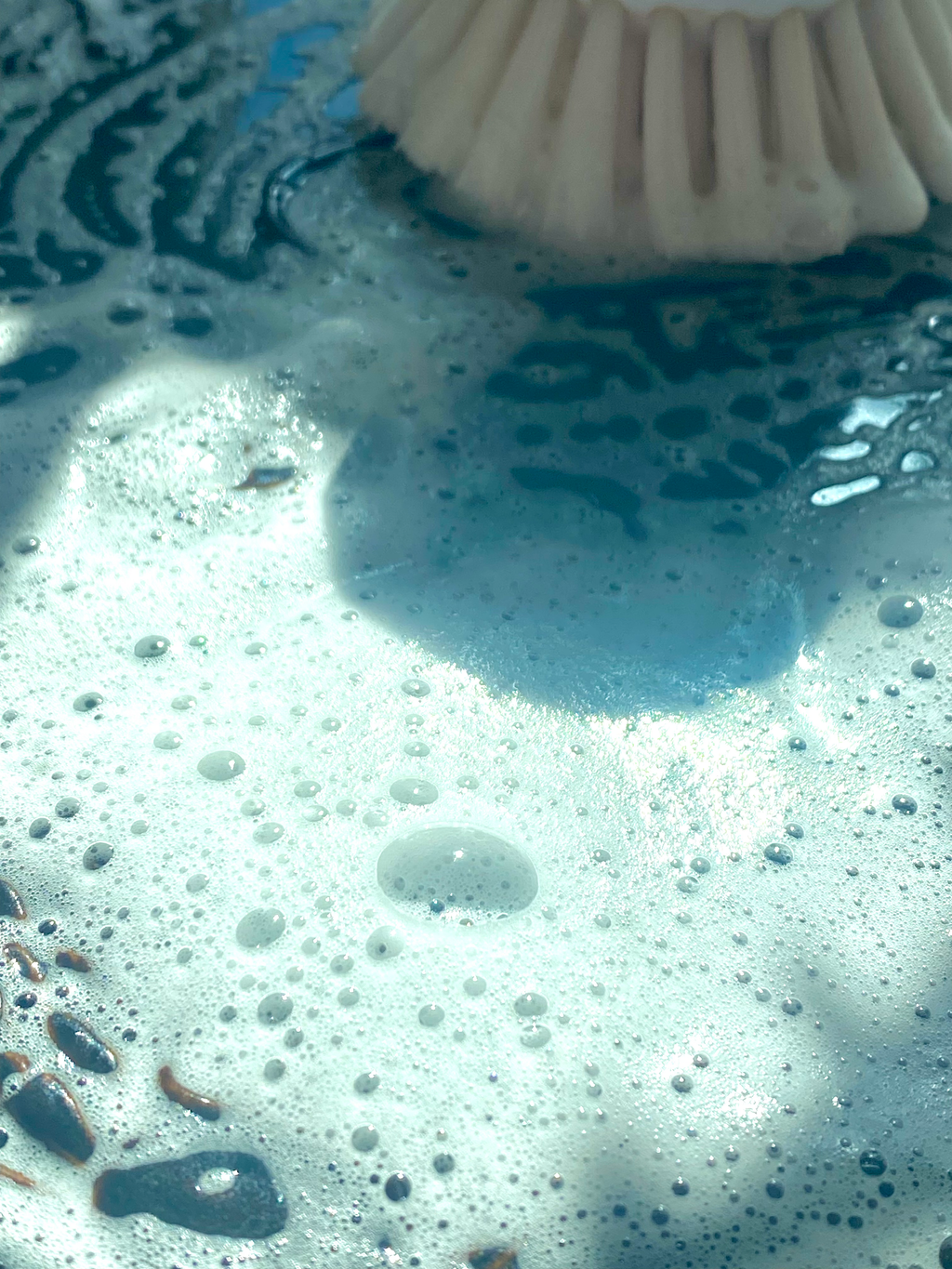 Solid tangerine dish soap, detergent free, by Sudsy Sisters